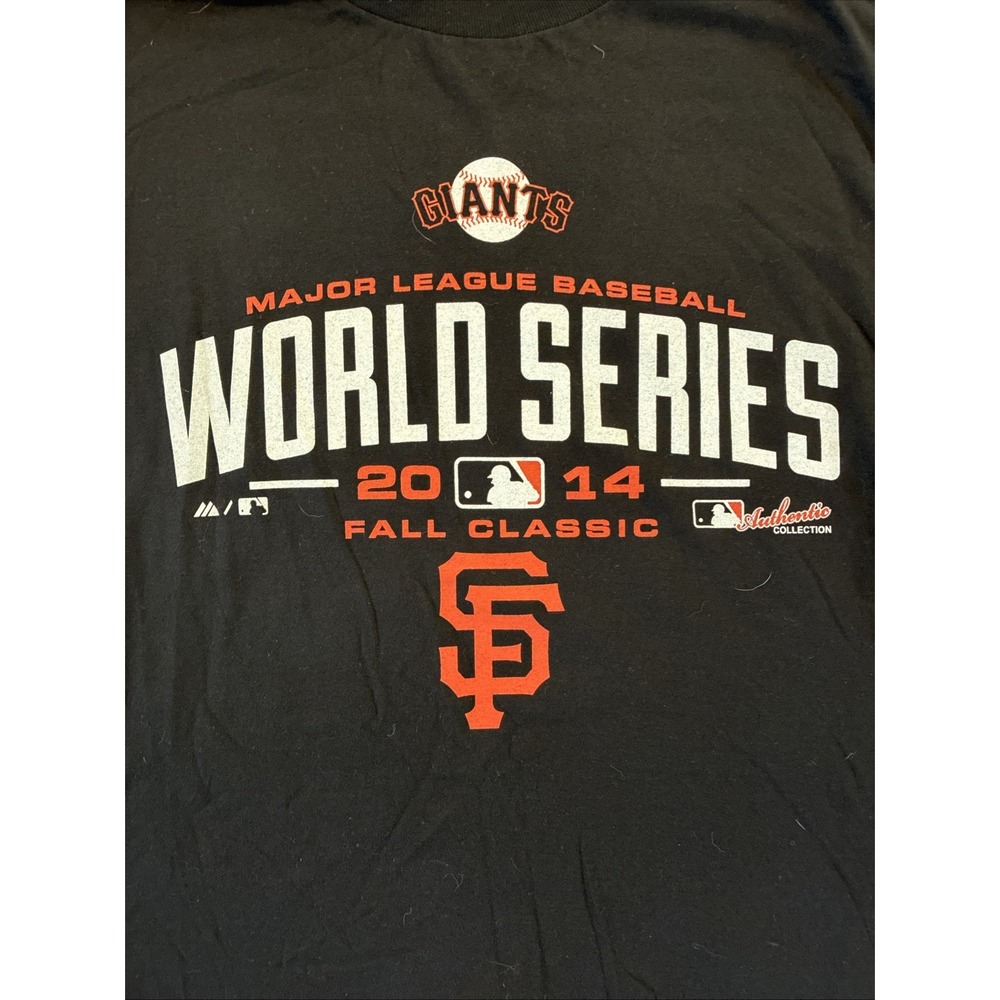 San‎ Francisco Giants World Series Champions Orange T Shirt Men's Large L 2014 - Picture 2 of 5